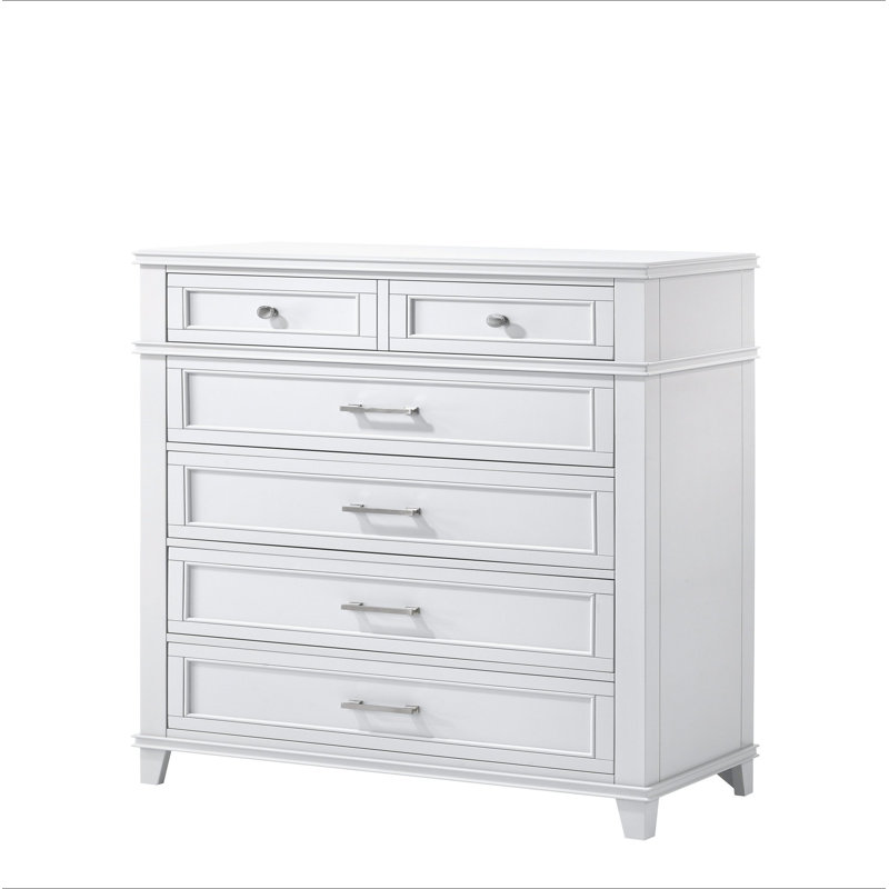 Commode 5 tiroirs, Blanc