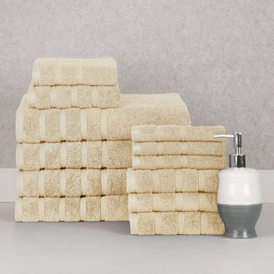 Ensemble de serviettes en coton 12 pièces Bibb Home