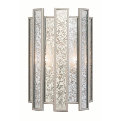 Palisade 2 LT Tarnished Silver Wall Sconce Kalco