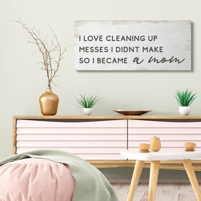 " Funny Became A Mom Phrase Charming Family Design " by Daphne Polselli
