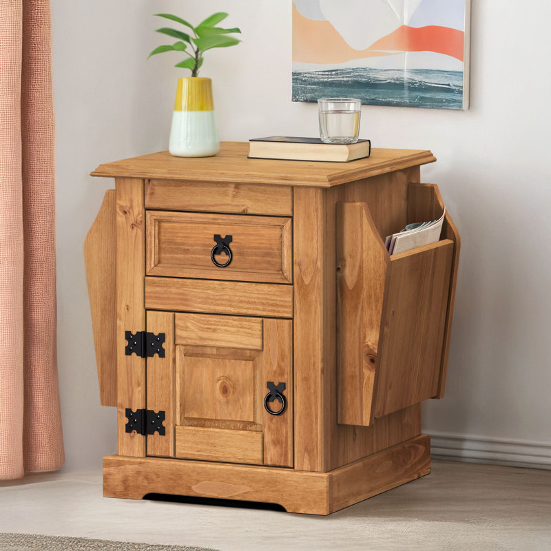 Bridewell Solid Wood Free Standing Magazine Rack