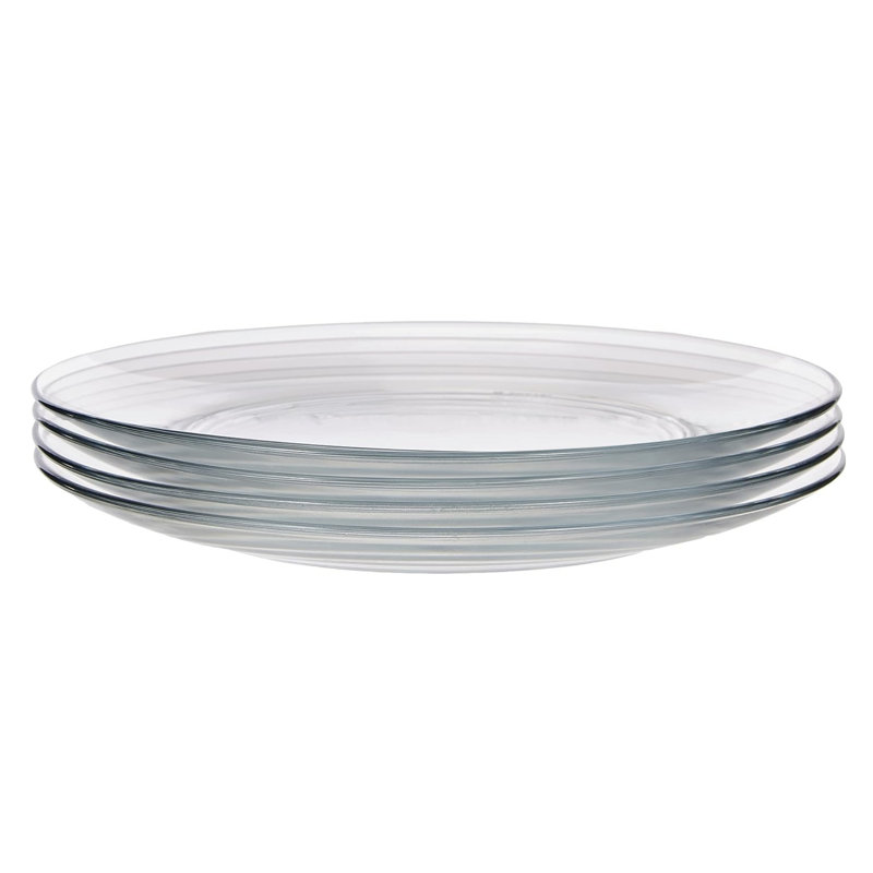 Element Set Of 4 Glass Dinner Plates