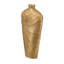 Vase fuselé en aluminium avec tourbillon doré-133668100