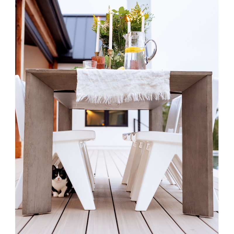 Fresco Outdoor Dining Side Chair, Highcloud White