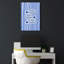 Trois poissons bleus, impression d'art mural côtier minimaliste-129772182