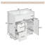 30-inch Bathroom Vanity With 2 Doors, 2 Drawers, Adjustable Shelf, Hidden Damping Slides For Drawers & Damping Hinges For Doors