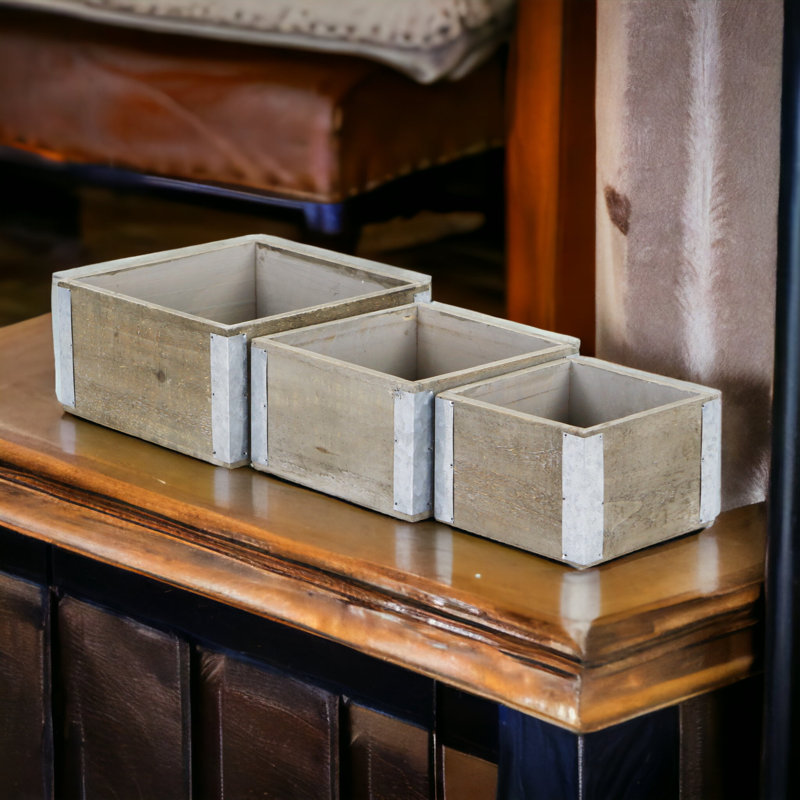 Kaitlin Handmade Wood Planter Box