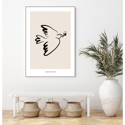 Dove Of Peace' Framed Canvas