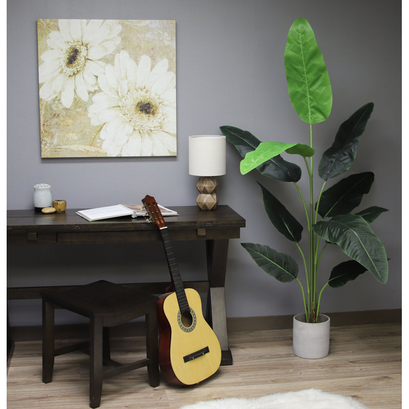 Plante à feuillage artificiel en pot, H 72 po x l 36 po x P 36 po