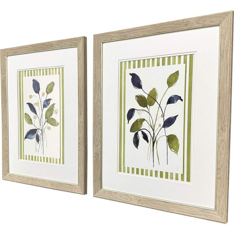Retreat with Stripes Framed Art