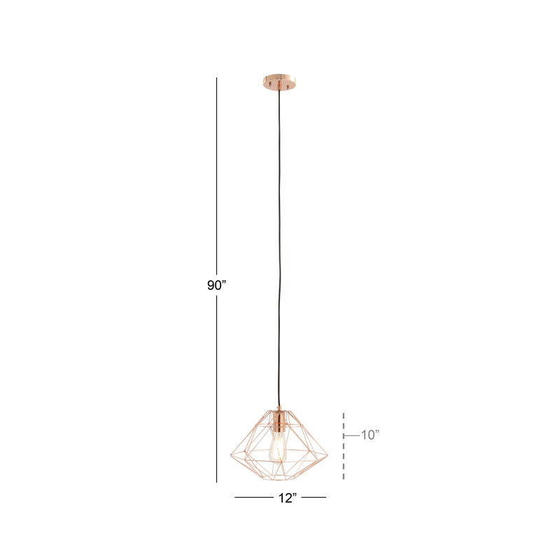 Luminaire suspendu géométrique 1 lumières simple Kristen