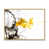 Toile naturelle avec cadre flottant