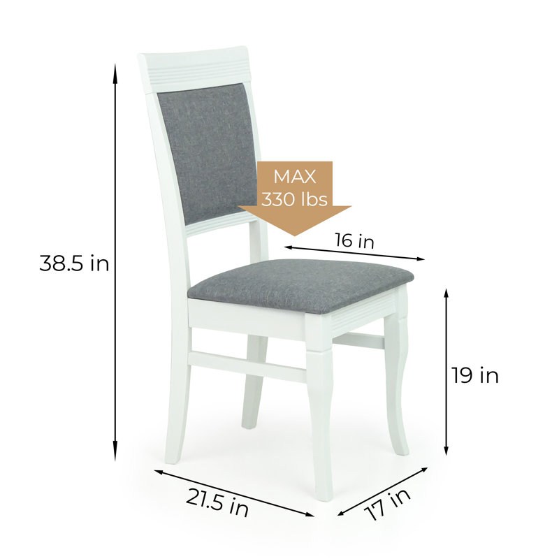 Ensemble de salle à manger L 29,5 po x l 29,5 po Marciano, Blanc / blanc