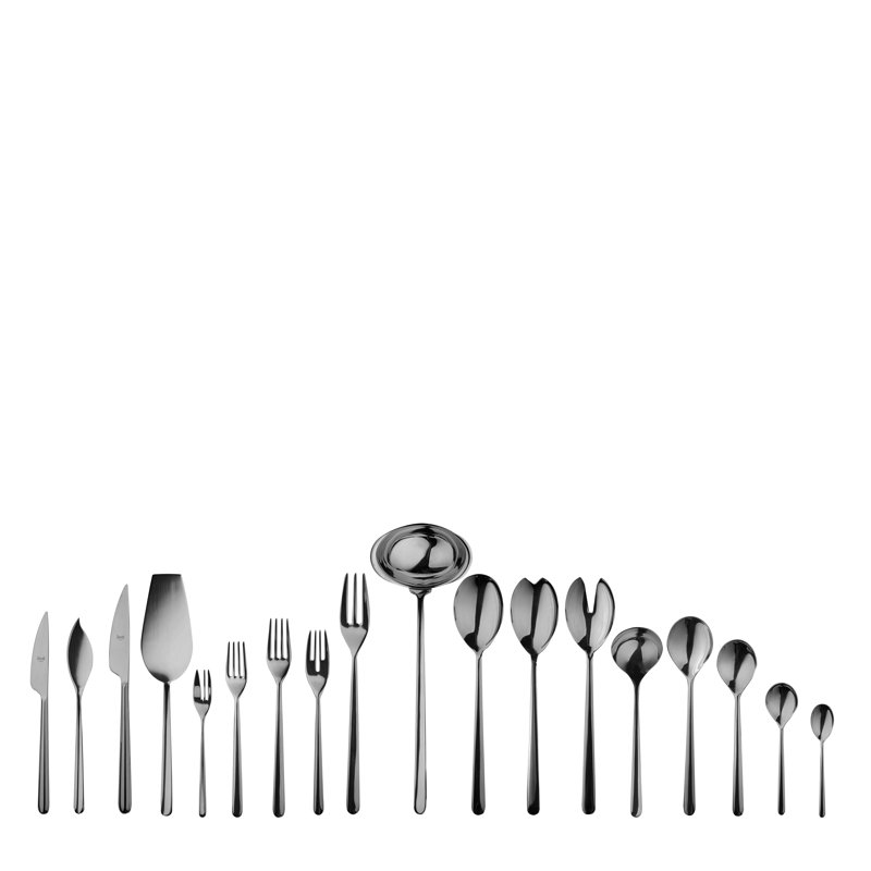 Ensemble de couverts Linea - 151 pièces - Or noir, Or noir