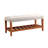 Charla Fabric & Oak Finish Bench-285349624