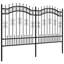 Ciclali Black Metal Fence Panels-1260603834