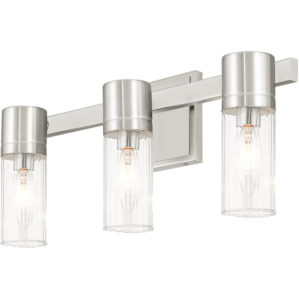 Lakeview 3-Light Vanity Light - Clear Shade