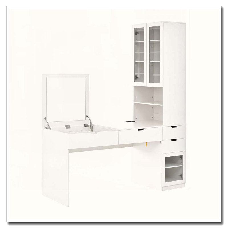 Meuble-lavabo polyvalent avec miroir et station de charge