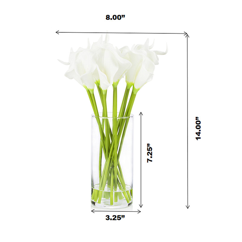 Lys centre de table en vase, Blanc