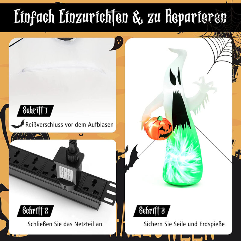 The Seasonal Chest Inflatable Halloween Ghost Halloween Decoration