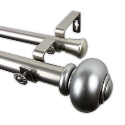 Lecuyer Steel Adjustable Double Curtain Rod