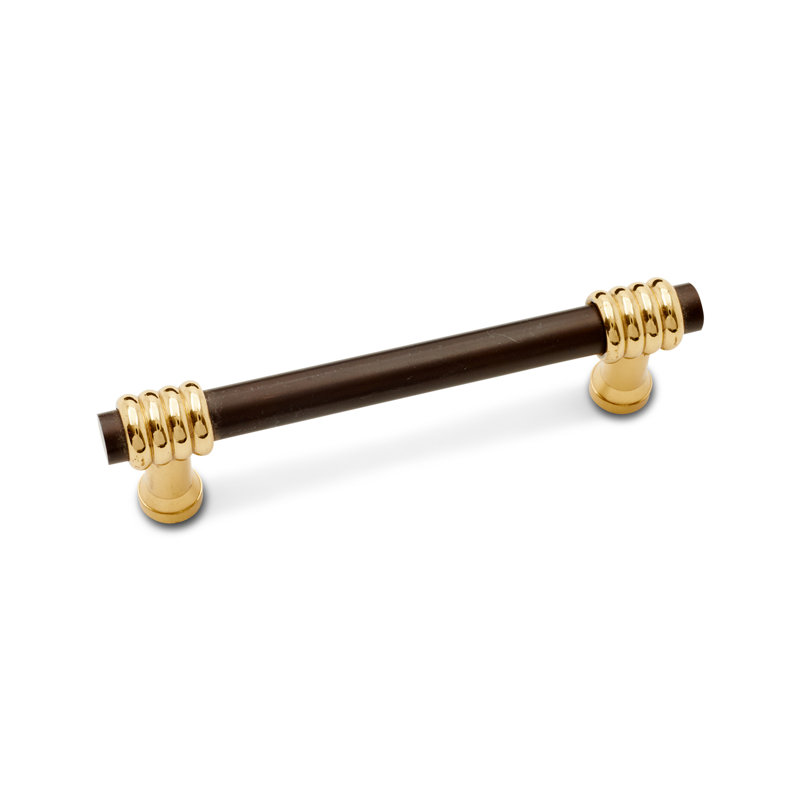 CP Series 3 1/2'' Center to Center Bar Pull, Oil Rubbed Bronze / Polished Brass