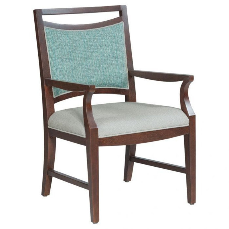 Chaise avec accoudoirs Jude, Espresso, 2033 Mousse