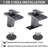 LED Bathroom Sink Faucet, Matte Black Waterfall Single Hole Handle Vanity Faucets For Sinks 1 Hole With Metal Pop Up Drain And 2 Water Supply Lines, Open Glass Spout