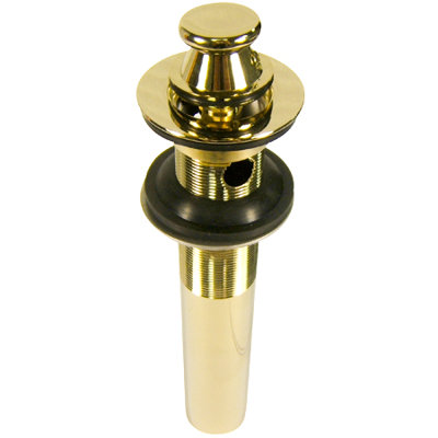 Kingston Brass Fauceture Lift and Turn Bathroom Sink Drain with Overflow, 17 Gauge