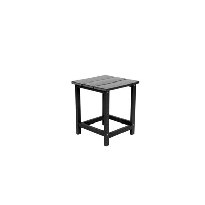 Table d'appoint carrée extérieure Adirondack, mobilier de patio durable et écologique pour la cour et le jardin
