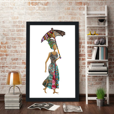 " Xhose Woman With Umbrella " by Gina Ritter