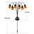 Outdoor Halloween Pumpkin Solar Pathway Lights(4-pack) Garden Led Landscape Lighting