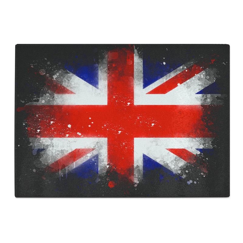 Union Jack British Flag Vol.1 Chopping Board, 28.5cm W x 39cm L