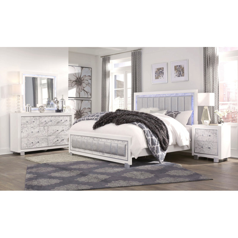 Miroir blanc pour chambre à coucher, salon, vestiaire