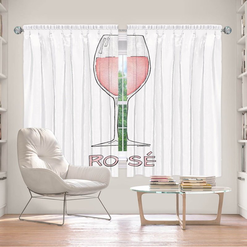 Paire de rideaux occultant en polyester Abygale, L 40 po x L 52 po