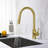 KIBI Circular Pull Down Kitchen Faucet-63947848