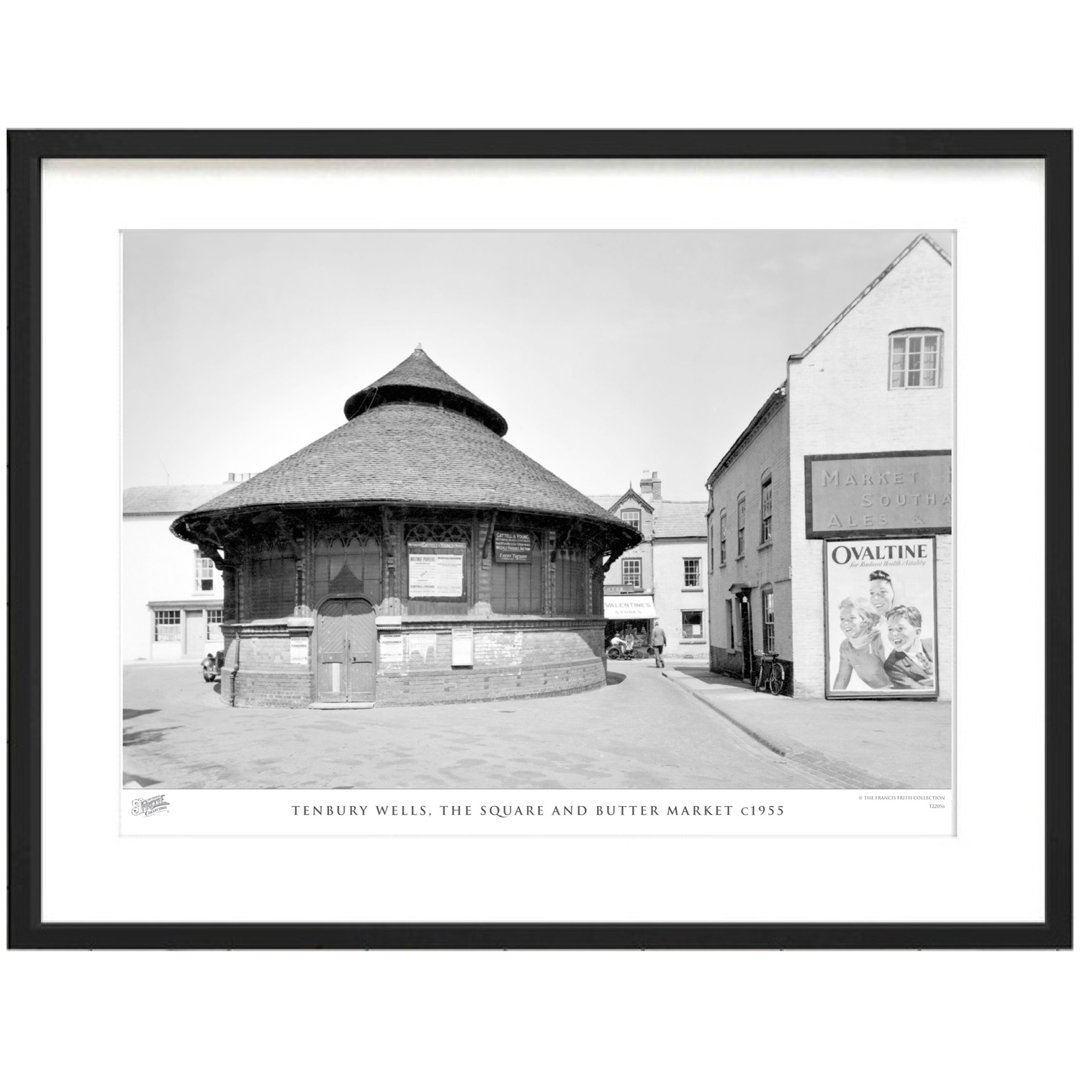 'Tenbury Wells, the Square and Butter Market C1955' by Francis Frith - Picture Frame Photograph Print on Paper