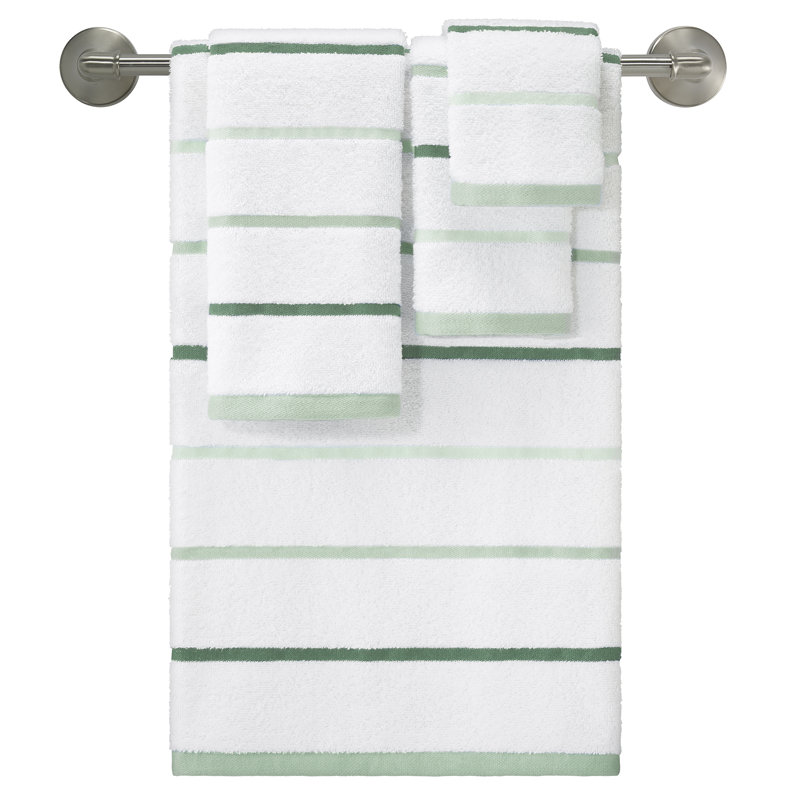 Izod Sandbar Grey 4-Piece Towel Set, Gray, 4 Piece Towel Set