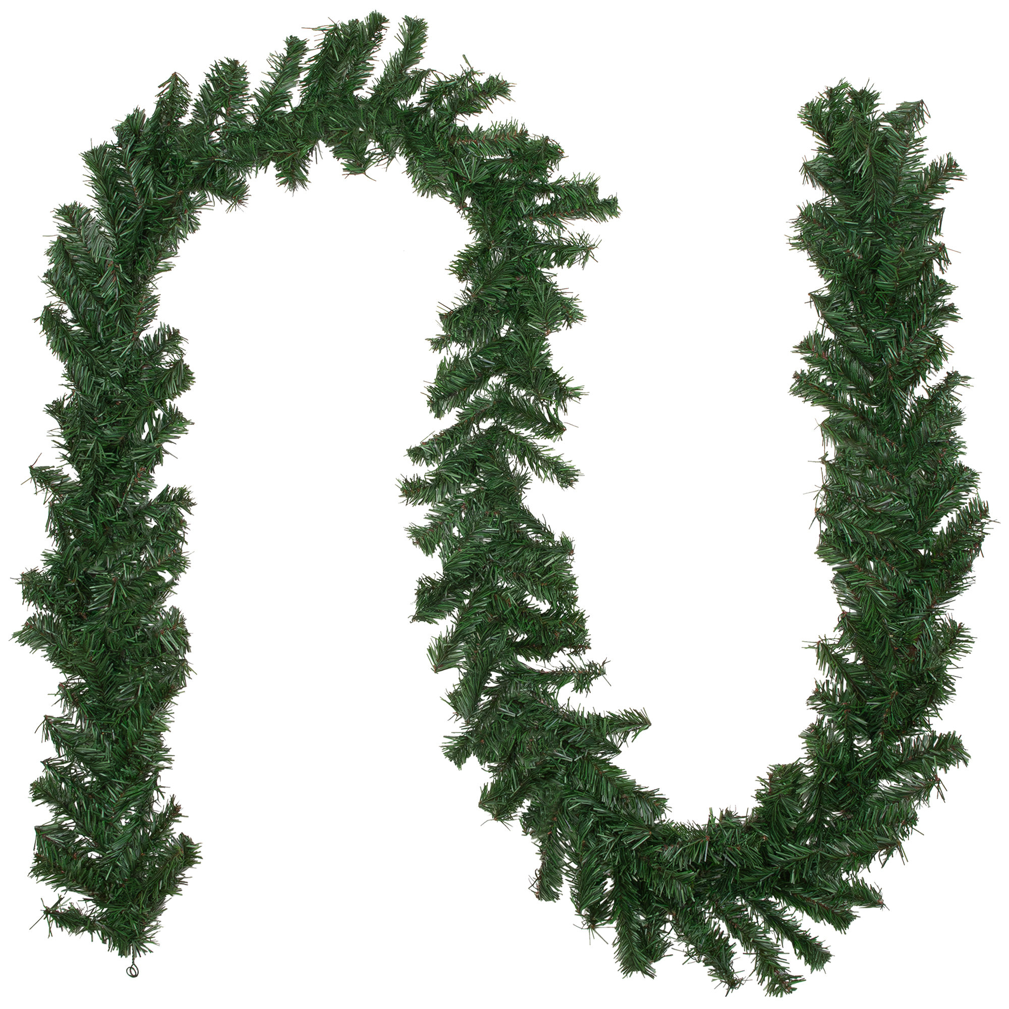Balsam Pine Artificial Christmas Garland Unlit, 9' L x 8" W, Green