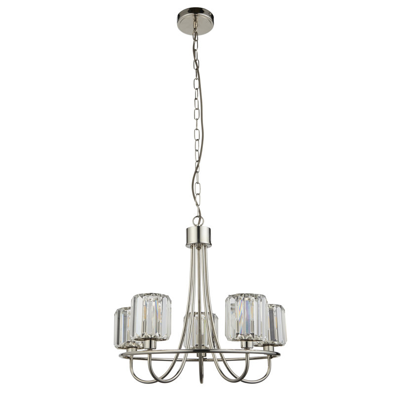 Ampelius 5 - Light Waggon Wheel Chandelier