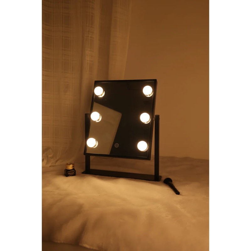 Miroir de maquillage pour salle de bain avec lumières Hollywood