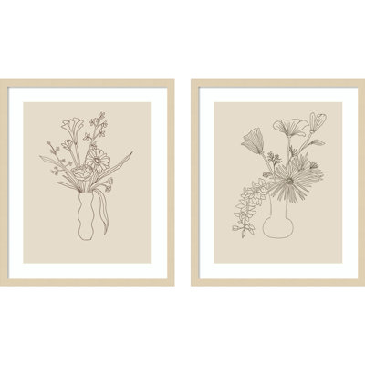 Floral Study by Kate Aurelia Holloway Framed Wall Art Prints