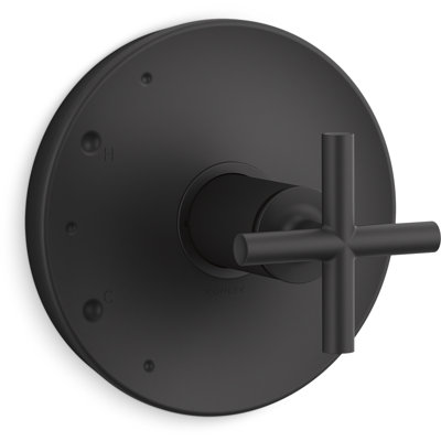 Purist Rite-Temp Valve Trim with Cross Handle