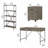 Conway Writing Desk Office Set with Bookcase-344664563