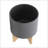 S/2 8/10" PLANTER W/ WOOD STAND-1145063163