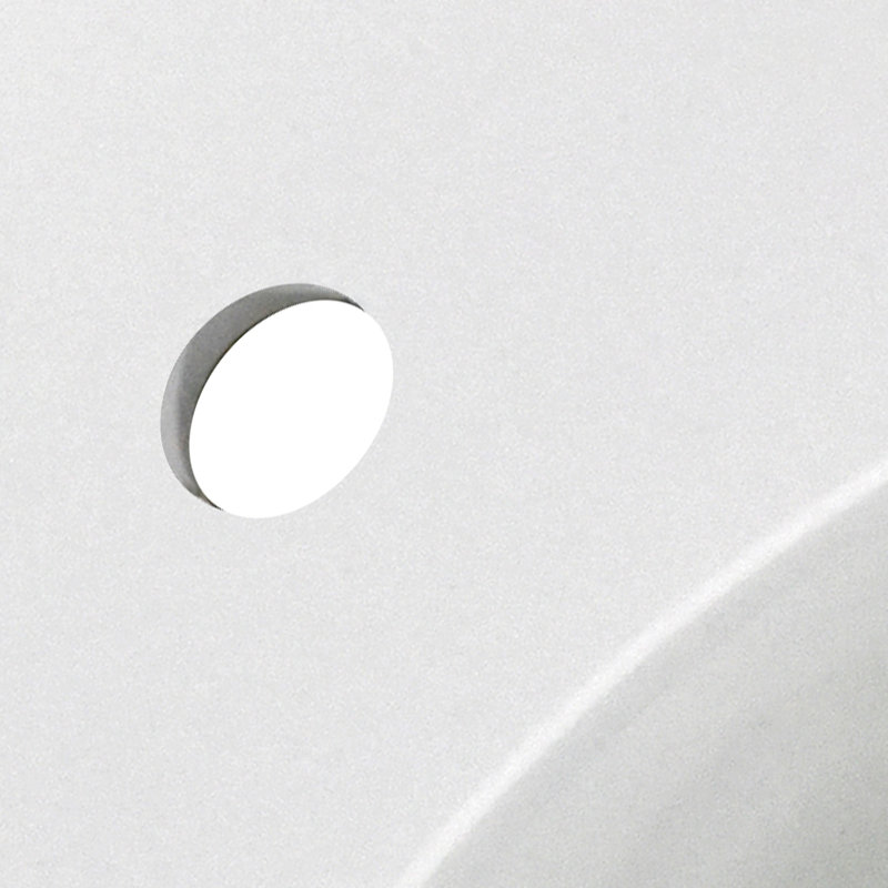 Plateau de meuble-lavabo simple 25 "avec lavabo, Givre matinal