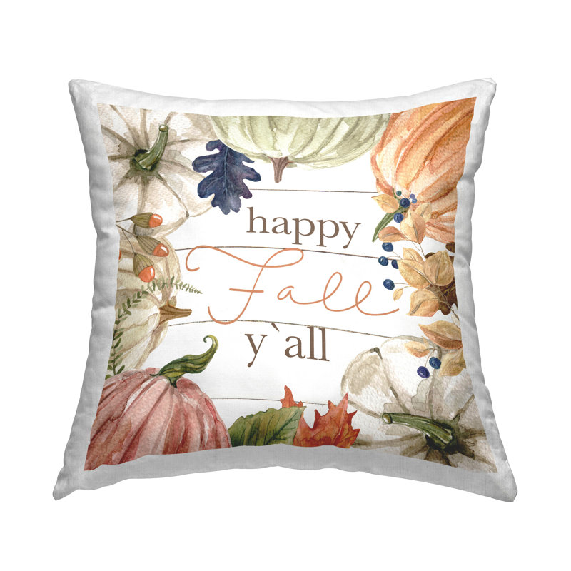 Coussin Happy Fall Y''all Mixed