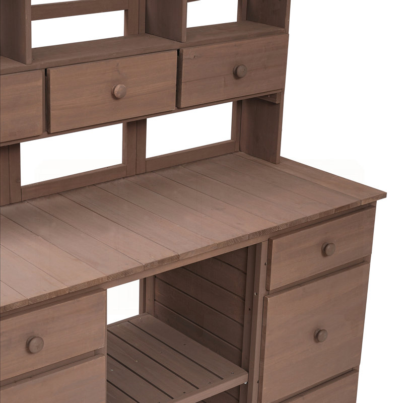 Banc de rempotage Shameika, Brun