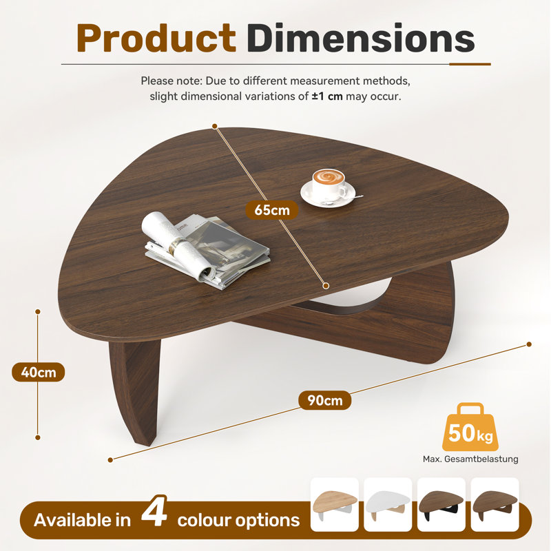 End Table, 40" H x 90" W x 65" D, Espresso Wood/Brown