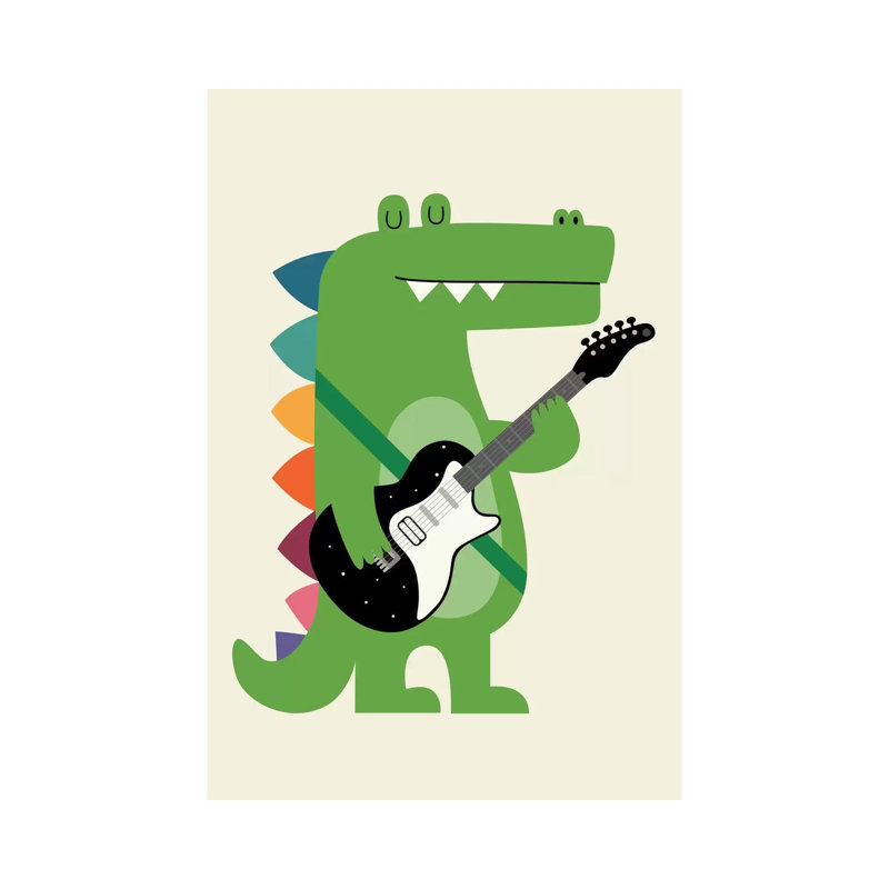 Croco Rock by Andy Westface - Print on Canvas, Wrapped Canvas, 101.6 cm H x 66.04 cm W x 1.91 cm D